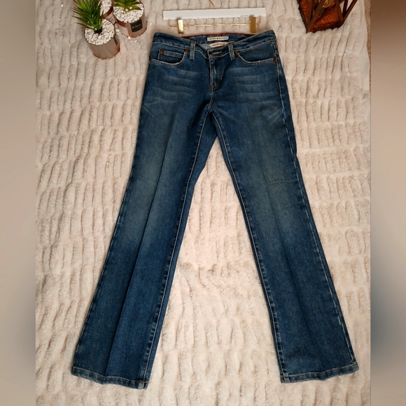 Tommy Hilfiger Blue Flare Wide Leg Jeans - Picture 1 of 8